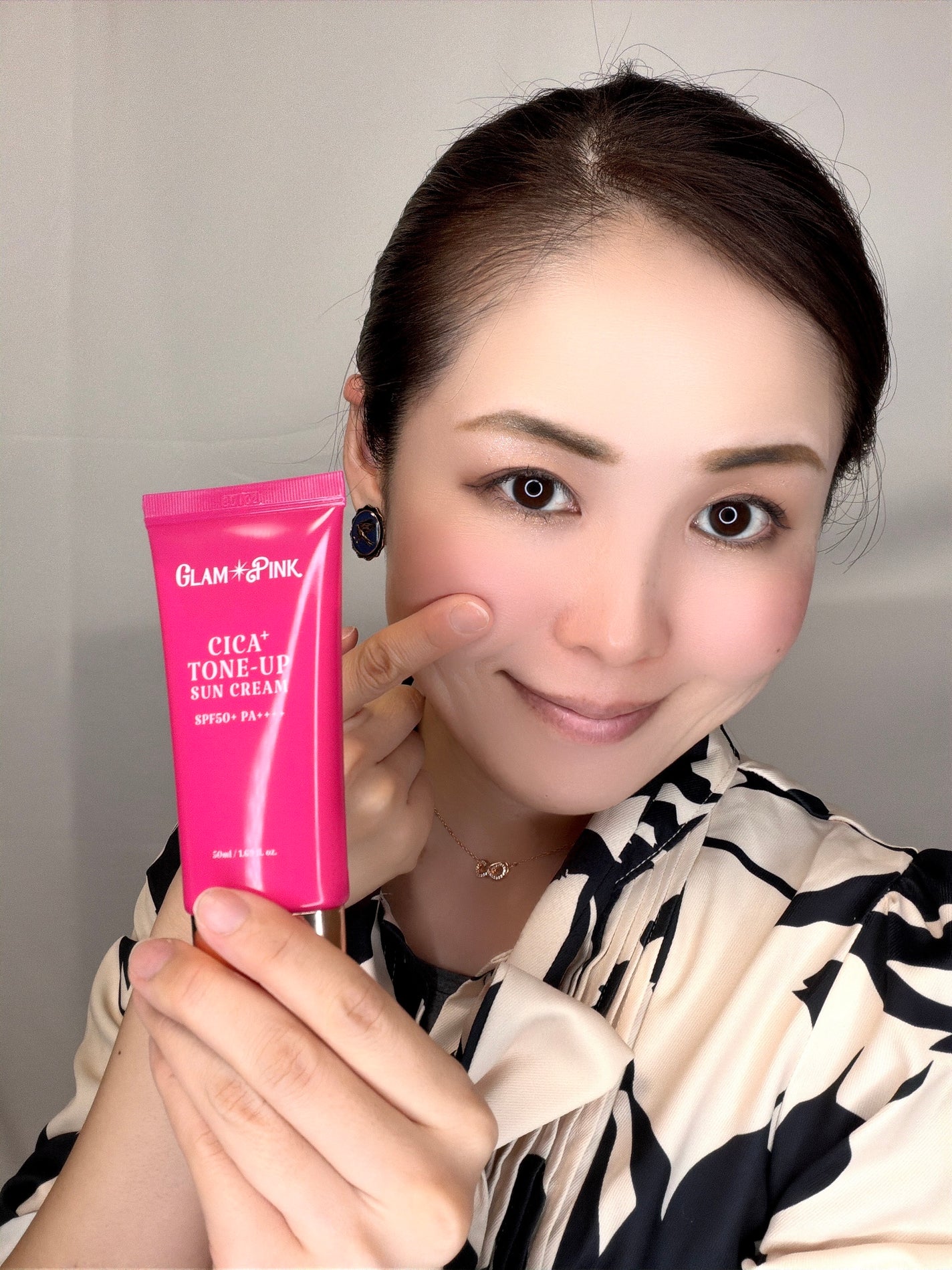 シカプラス トーンアップ サンスクリーン/Glam Pink/日焼け止めクリームを使ったクチコミ(4枚目)