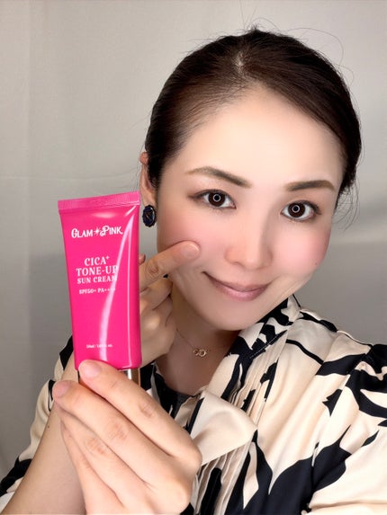 シカプラス トーンアップ サンスクリーン/Glam Pink/日焼け止めクリームを使ったクチコミ(4枚目)