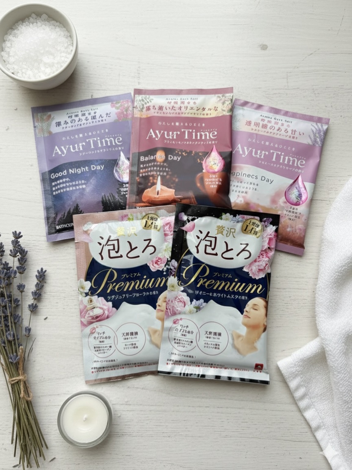 お湯物語 贅沢泡とろ 入浴料 ピオニー＆ホワイトムスクの香りのクチコミ「1日頑張った自分へのご褒美に♡
色んな入浴剤を日替わりで使ってます🛀🫧

#入浴剤 #泡風呂 .....」（1枚目）