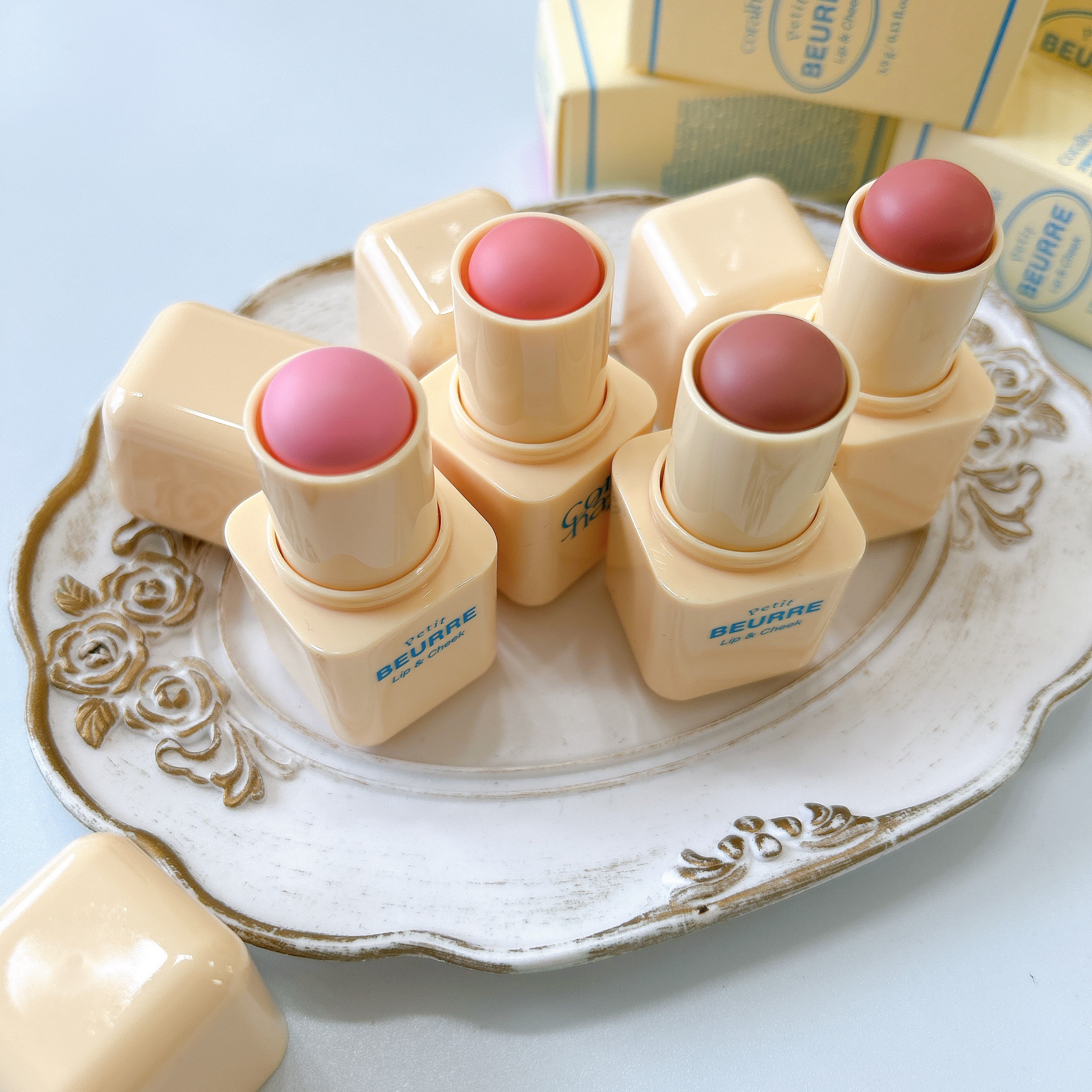 プチブール リップ＆チーク/Coralhaze/口紅を使ったクチコミ（2枚目）