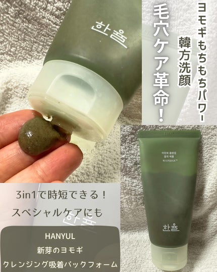 ピュア アルテミシア ディープ クラリファイングマスク トゥ フォーム クレンザー/HANYUL(ハンユル)/クレンジングを使ったクチコミ(1枚目)