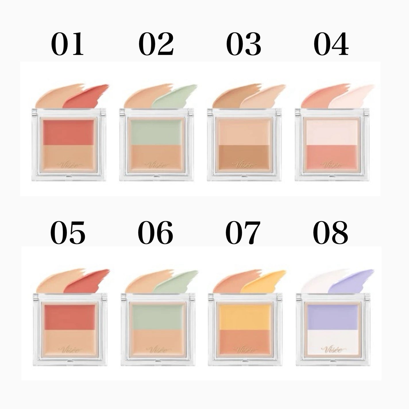 カラーデュオ トリック コンシーラー/Visée/パレットコンシーラーを使ったクチコミ(3枚目)