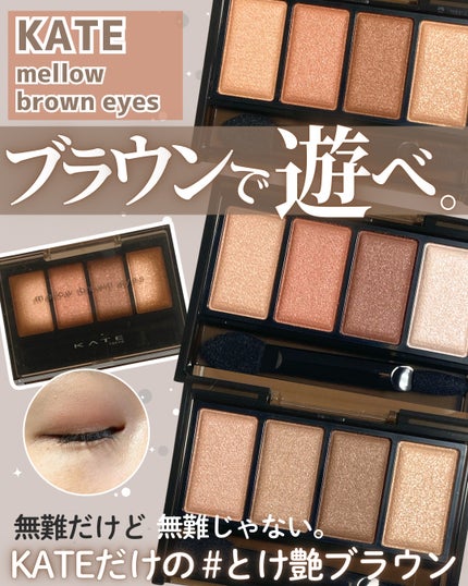 ケイト メロウブラウンアイズ/KATE/アイシャドウパレットを使ったクチコミ(1枚目)