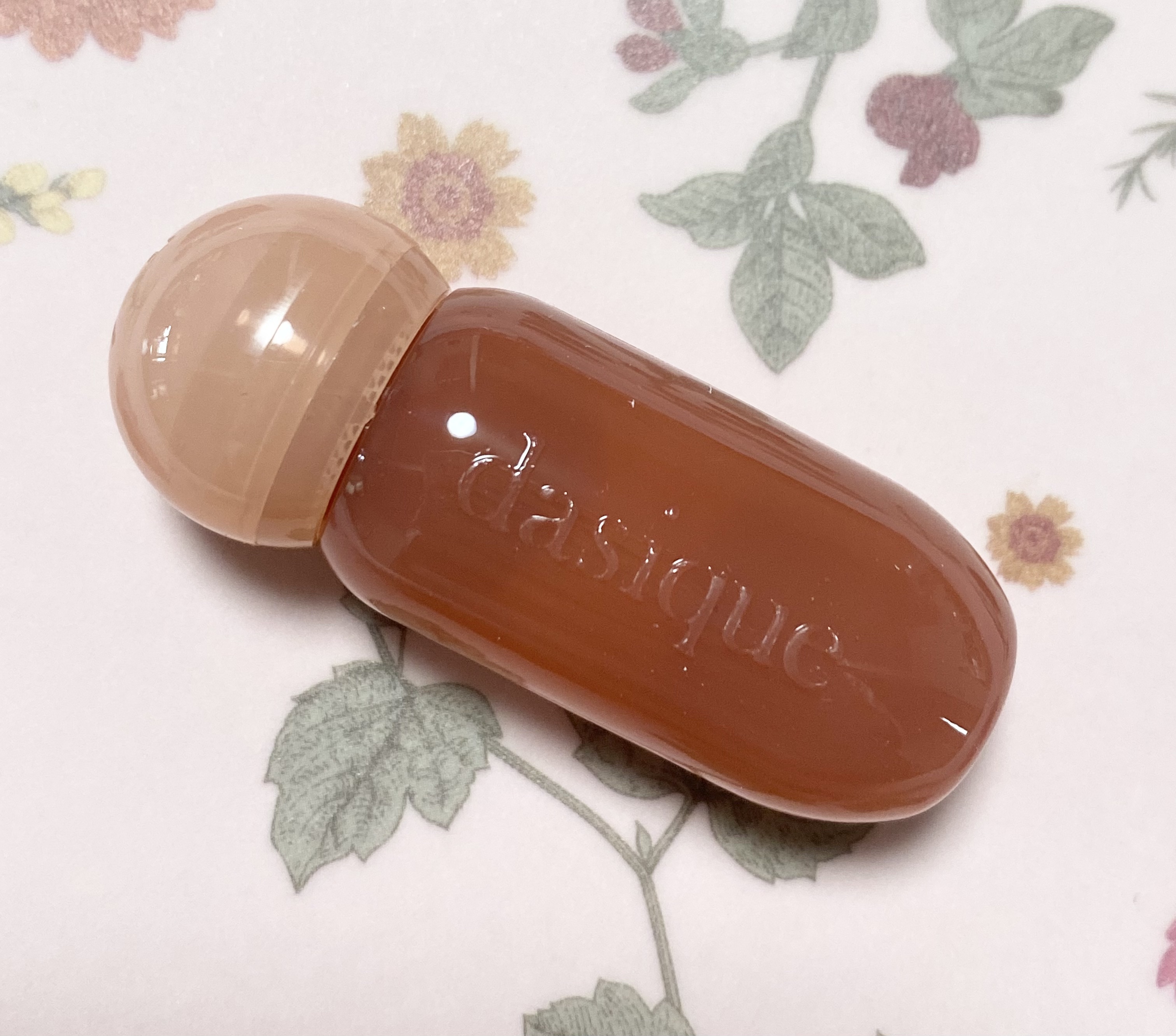 ジューシーデューイグロウティント (ミニ限定) 17 ロージーシナモン/dasique/リップティントを使ったクチコミ（2枚目）