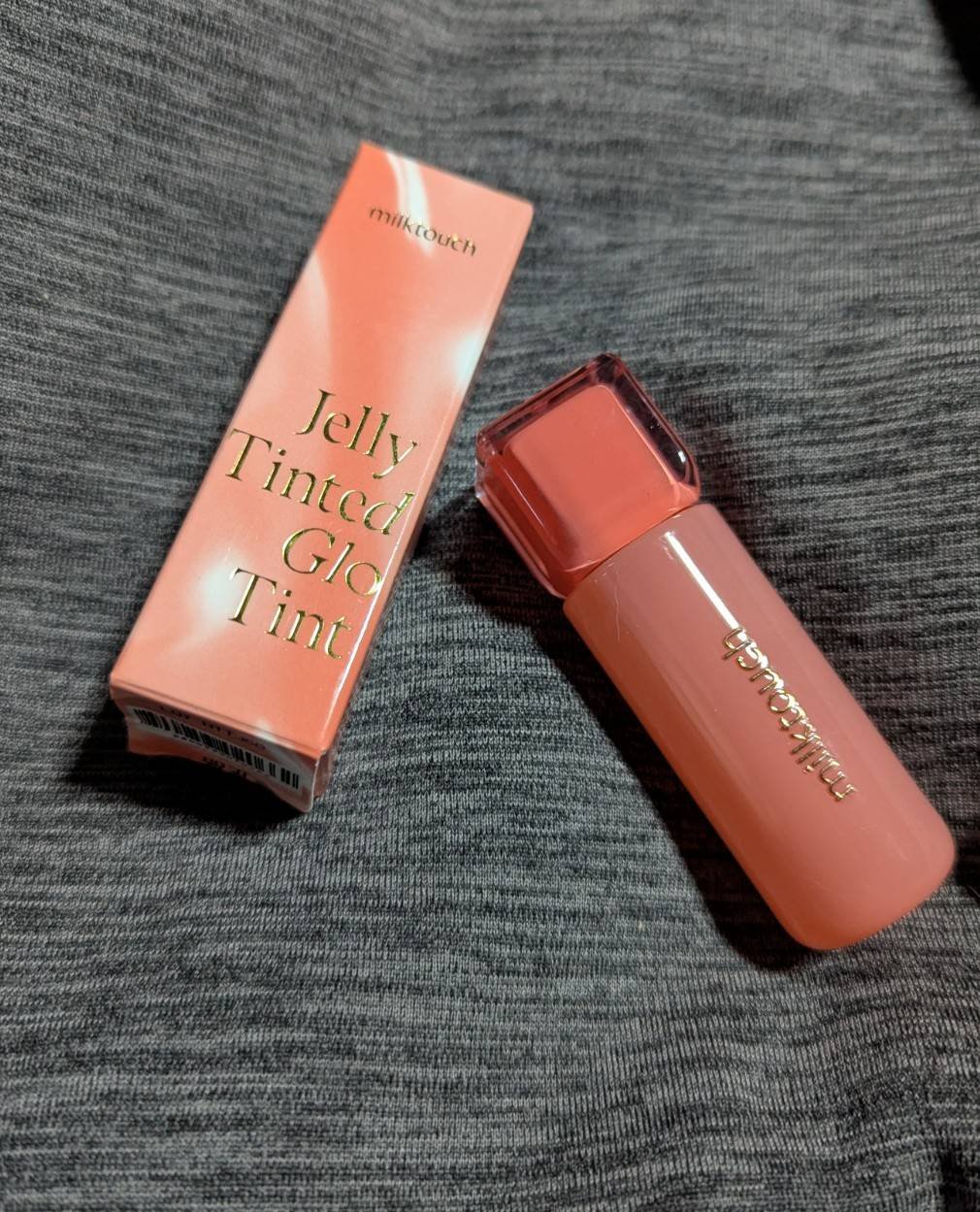 ジェリーフィットティンティッドグロウティント 01 ニューピーチベア(New peach bear)/Milk Touch/リップティントを使ったクチコミ（1枚目）