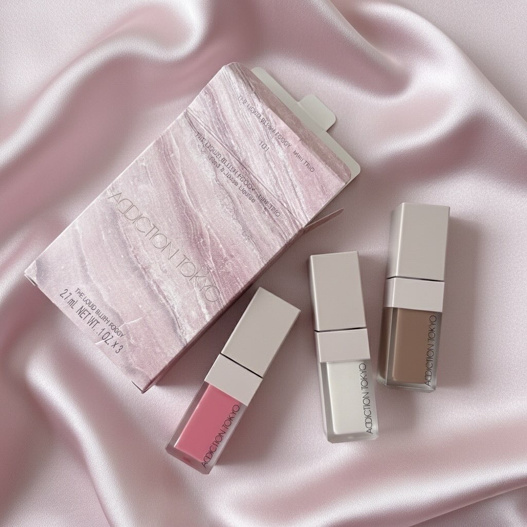 アディクション ザ リキッドブラッシュ フォギー ミニ トリオ/ADDICTION/メイクアップキットを使ったクチコミ（1枚目）