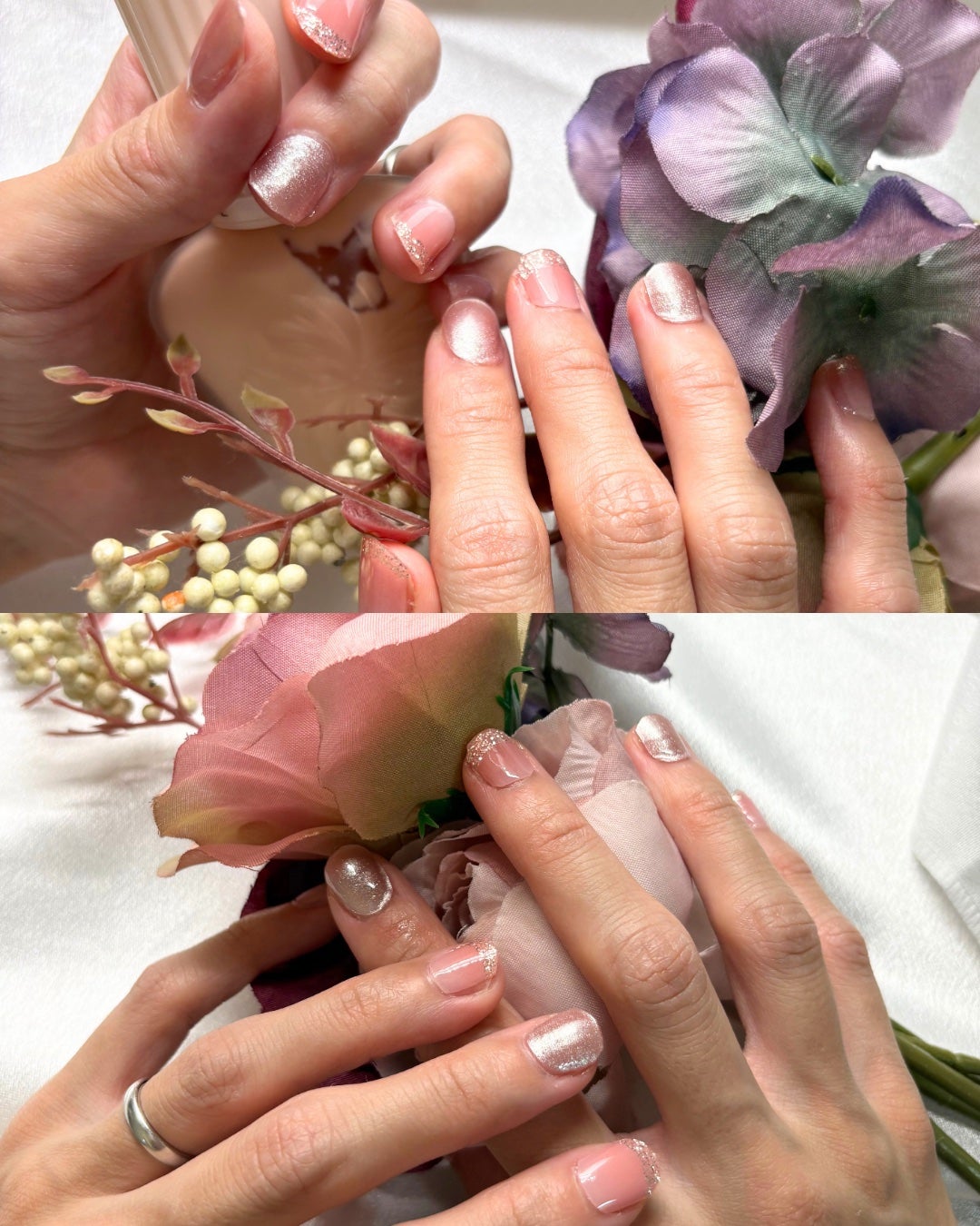 セミキュアジェルネイル(ハンド)/ohora/ネイルシールを使ったクチコミ(2枚目)