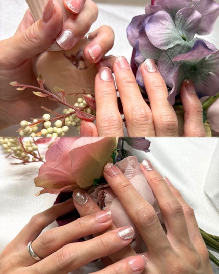 セミキュアジェルネイル(ハンド)/ohora/ネイルシールを使ったクチコミ(2枚目)