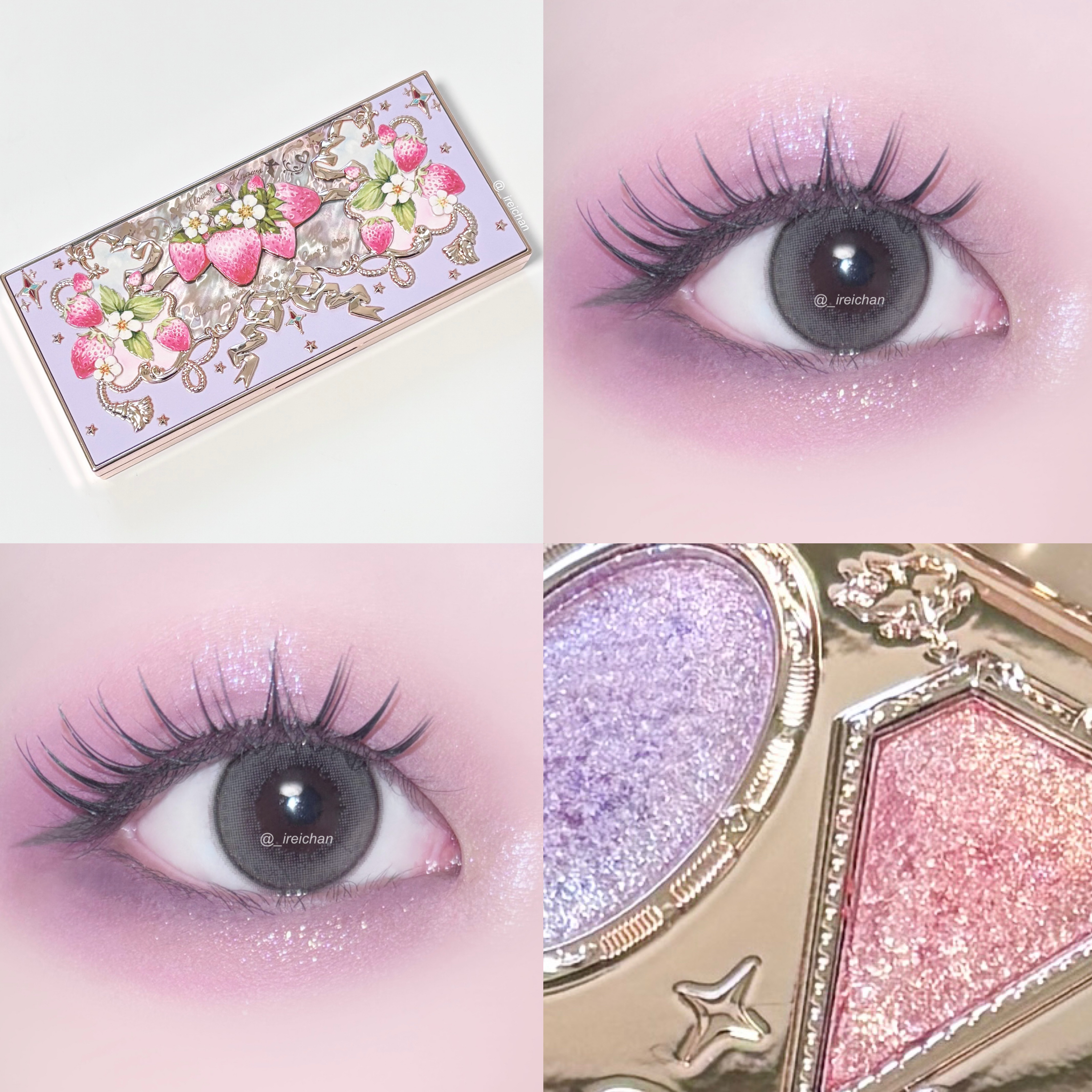 ストロベリーロココ アイシャドウパレット/FlowerKnows/アイシャドウパレットを使ったクチコミ（1枚目）