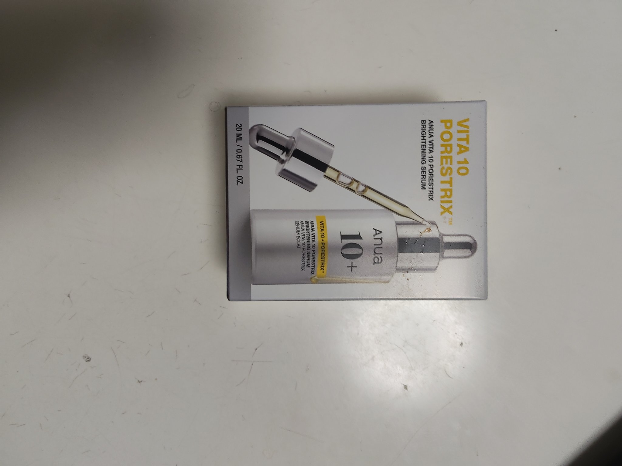 Anua ビタミン10 ポアストリックスセラムのクチコミ「夜 冷蔵庫保存で使った
サラッとしたテクスチャーで使ったあとにベタベタせず刺激もあまりなかった.....」（1枚目）