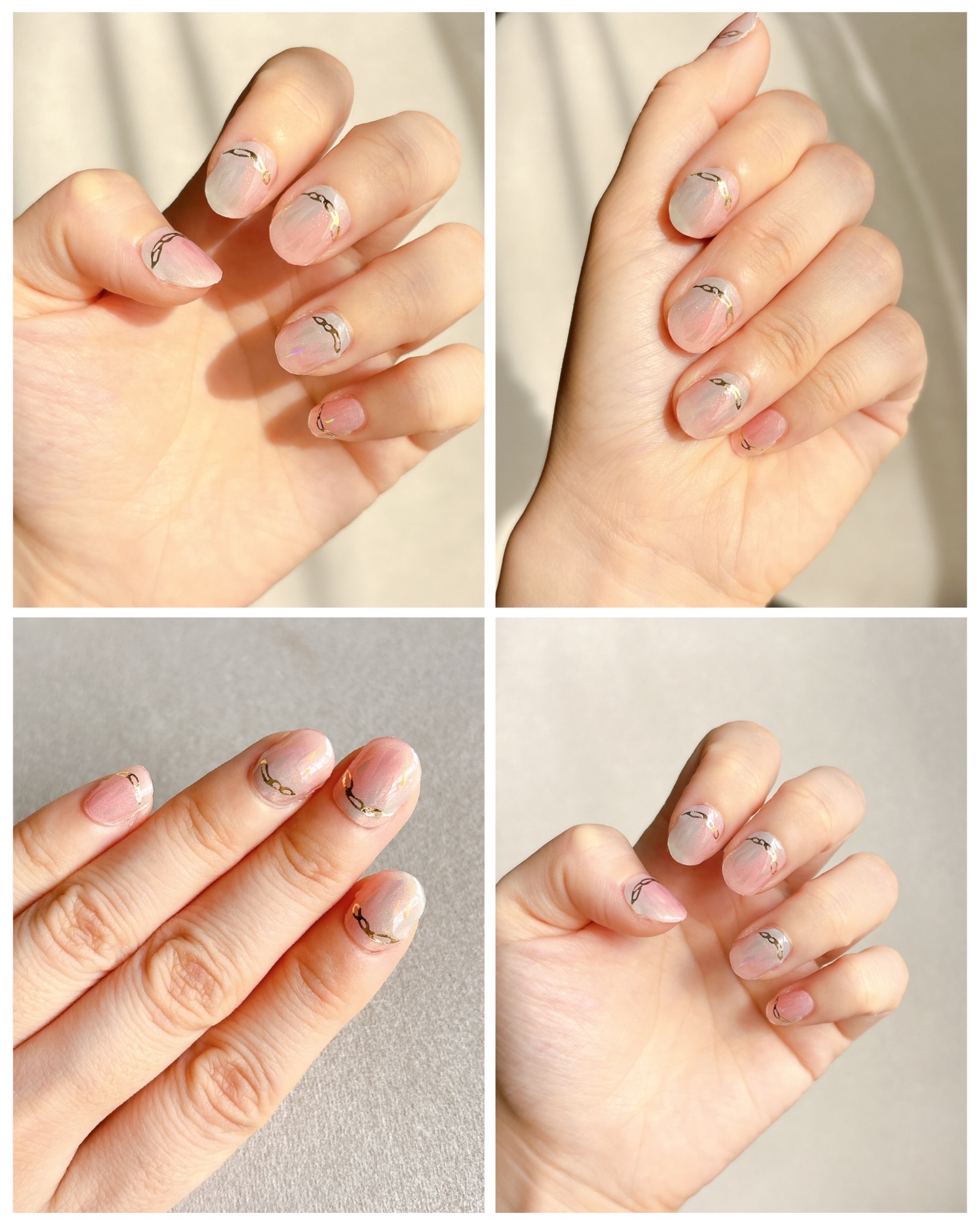 セミキュアジェルネイル（ハンド）/ohora/ネイルシールを使ったクチコミ（3枚目）