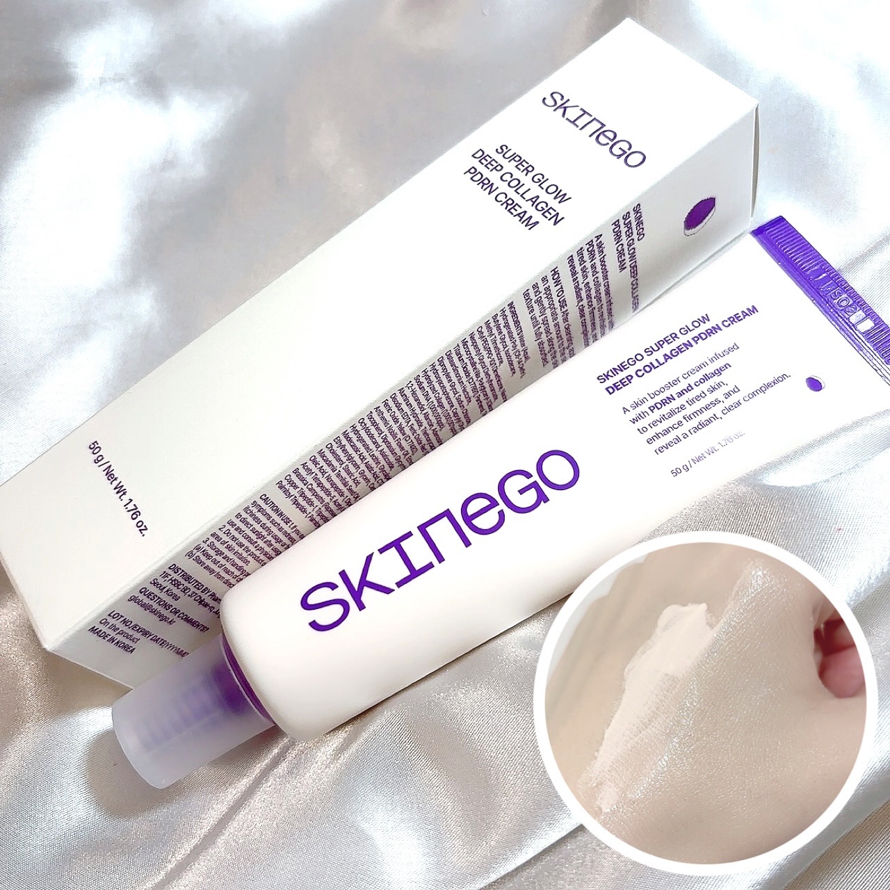 すっぴん系クリームとして口コミが良い❕
スキネゴ PDRNクリーム

自然なトーンアップ❕
ノーファンデの日はコレ🤍
メイク前にも仕込んでツヤ肌✨

しかもコラーゲン入り😳
鎮静+自然なトーンアップ+つやの3種ケア⸝⋆ 

自然なすっぴ