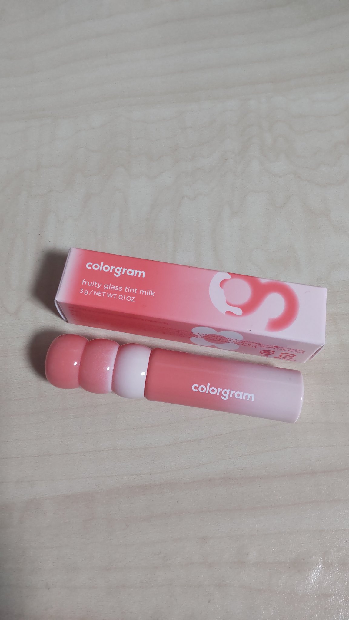 カラーグラム タンフルグラスティントミルク/Colorgram/リップティントを使ったクチコミ（1枚目）