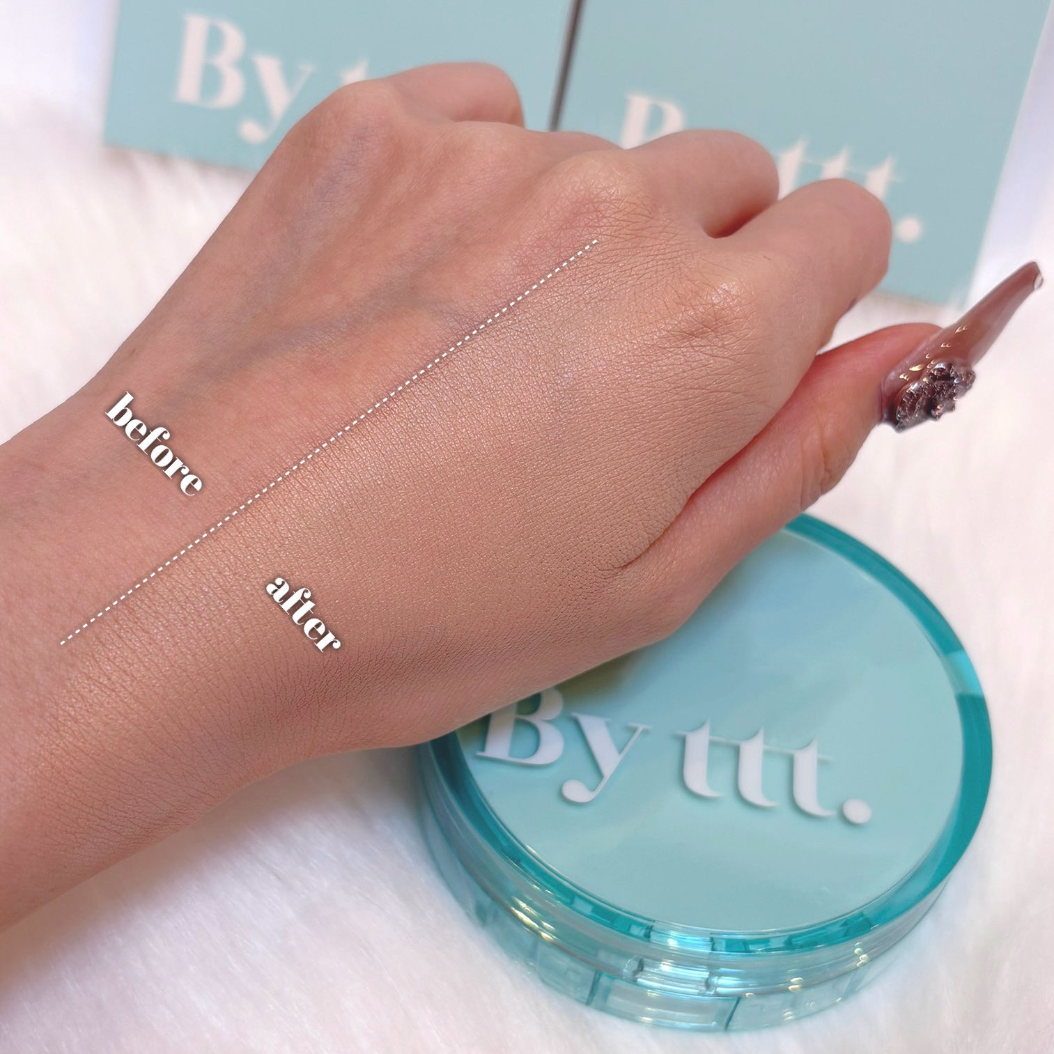 クリアデイリークッション/By ttt./クッションファンデーションを使ったクチコミ（3枚目）