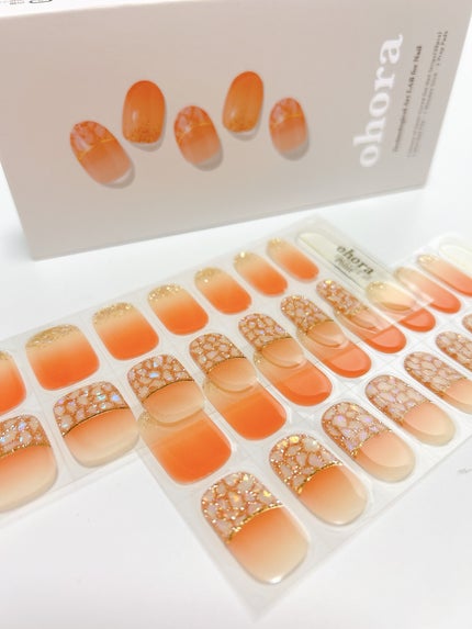 セミキュアジェルネイル(ハンド)/ohora/ネイルシールを使ったクチコミ(2枚目)