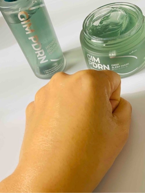 海苔PDRNディープスリープマスク/Isntree/オールインワン化粧品を使ったクチコミ(4枚目)
