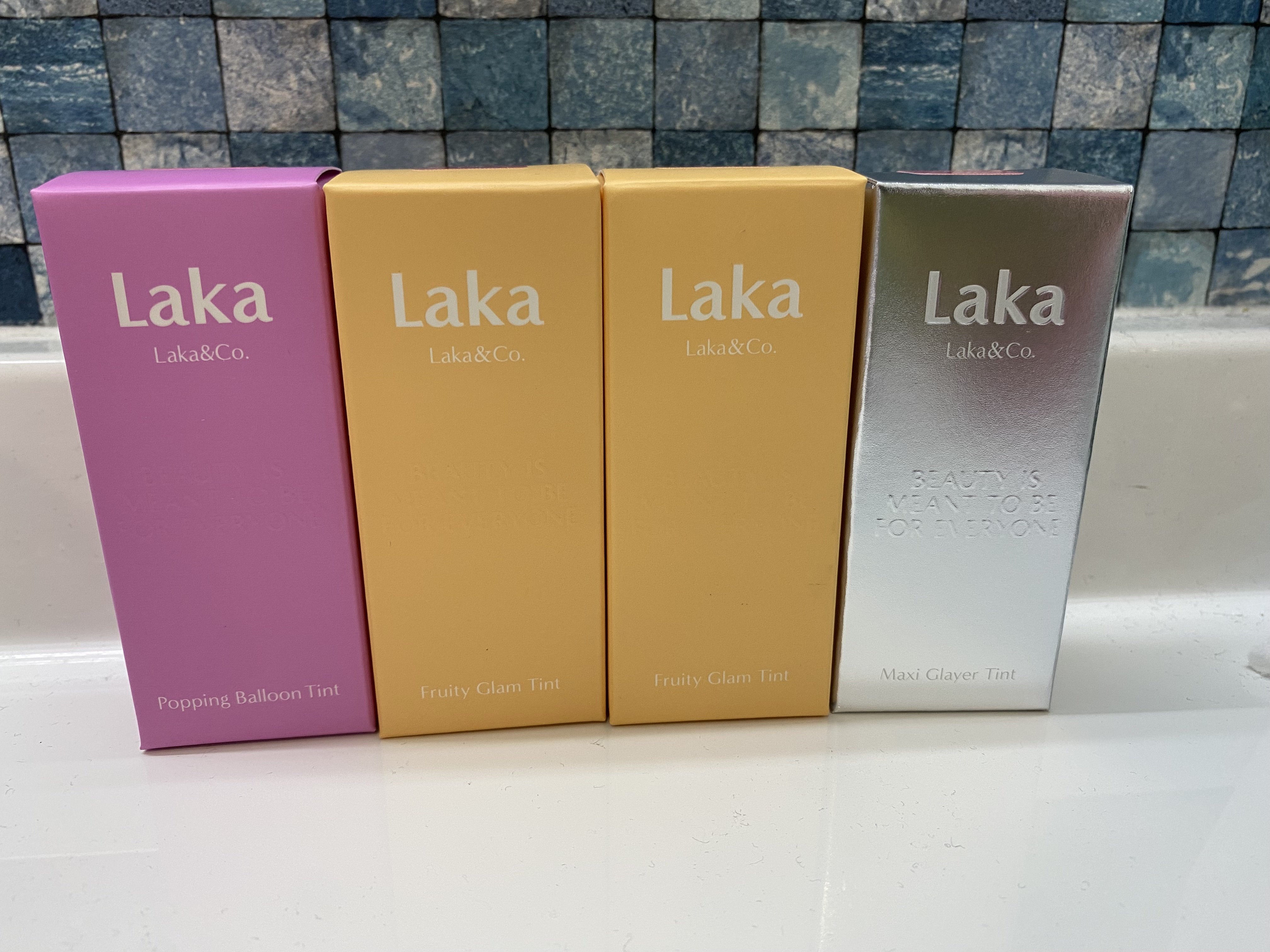 フルーティーグラムティント 124 マロ/Laka/リップティントを使ったクチコミ（1枚目）