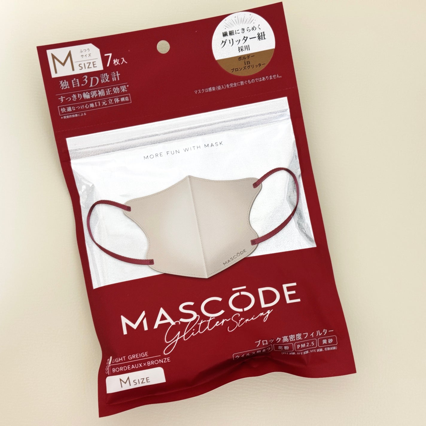 3Dマスク グリッター/MASCODE/マスクを使ったクチコミ(1枚目)