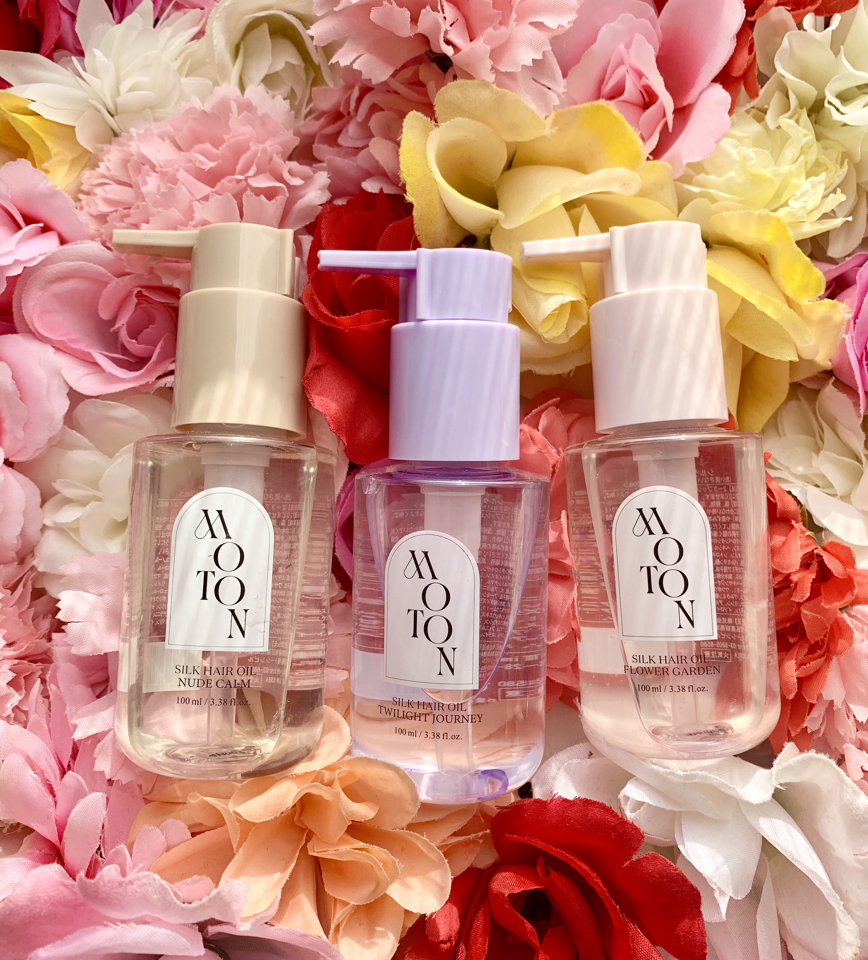MOTON シルクヘアオイル フラワーガーデン/MOTON/ヘアオイルを使ったクチコミ（1枚目）