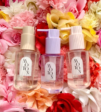 MOTON シルクヘアオイル フラワーガーデン/MOTON/ヘアオイルを使ったクチコミ(1枚目)