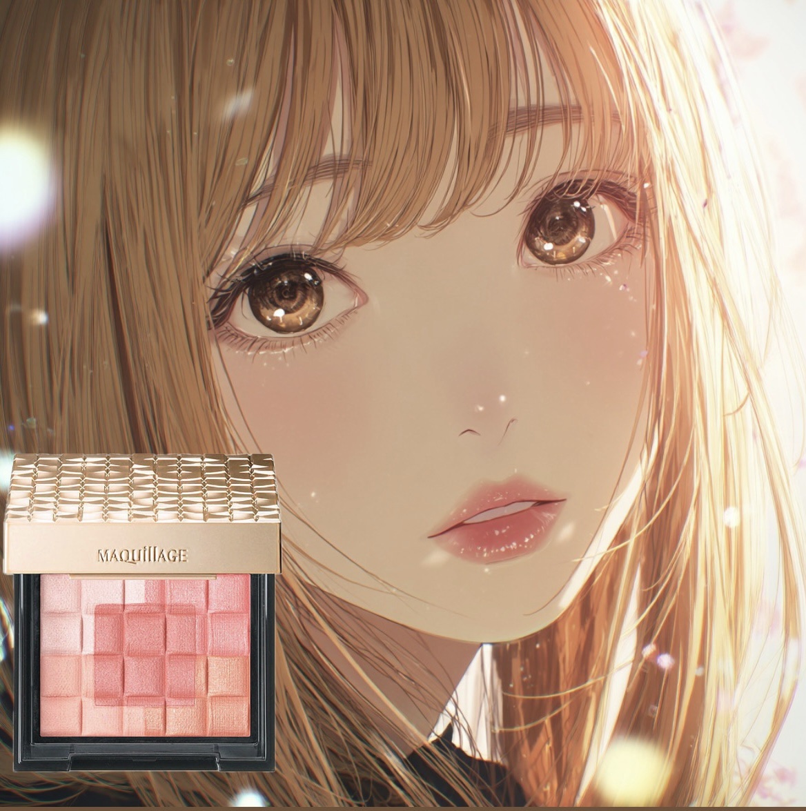 ドラマティックムードヴェール/マキアージュ/パウダーチークを使ったクチコミ（1枚目）