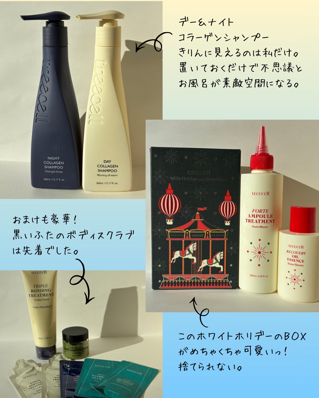 ナイトコラーゲンシャンプーミッドナイトフォレスト/treecell/市販シャンプーを使ったクチコミ(2枚目)