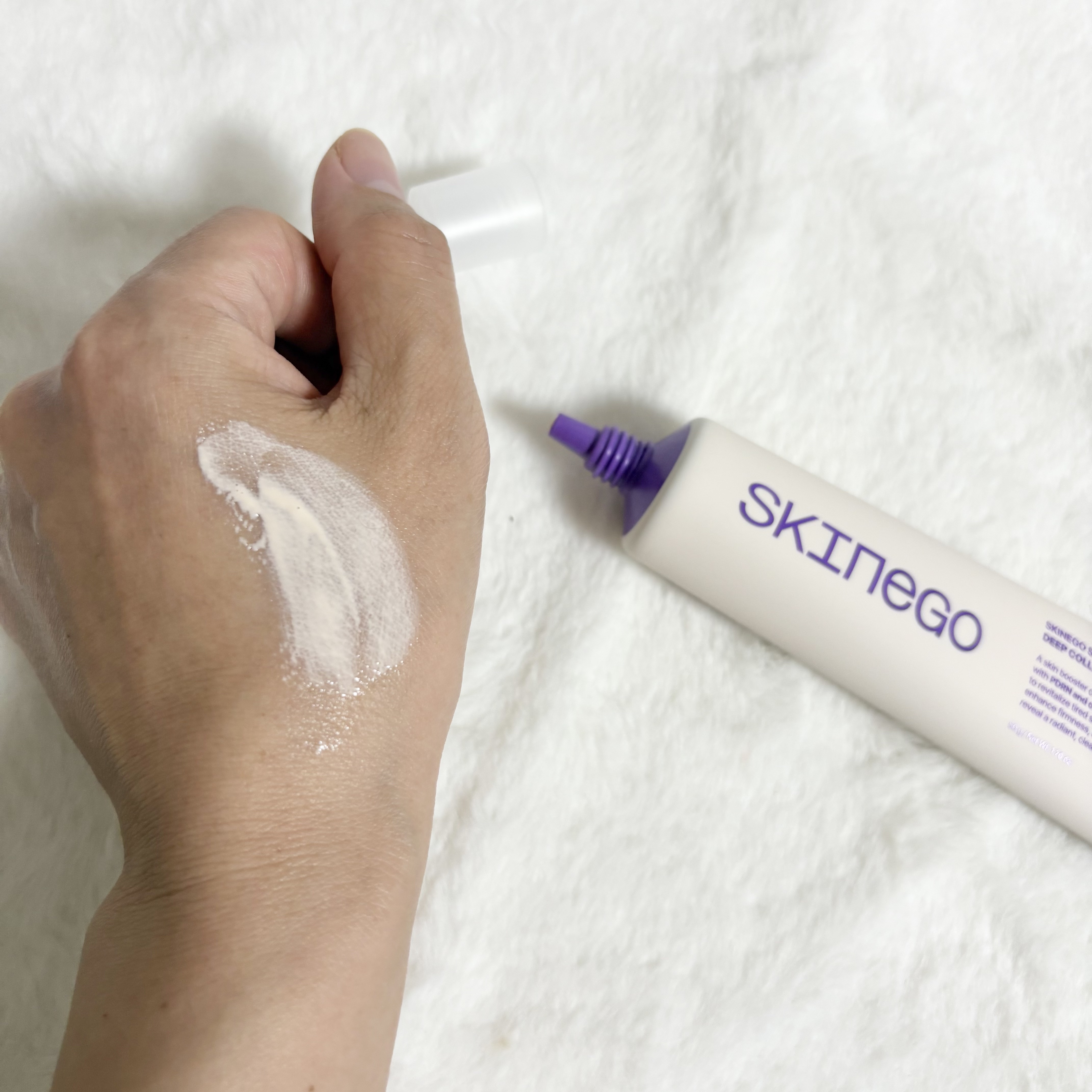 SKINEGO SUPER GLOW DEEP COLLAGEN PDRN CREAM/SKINEGO/フェイスクリームを使ったクチコミ（3枚目）