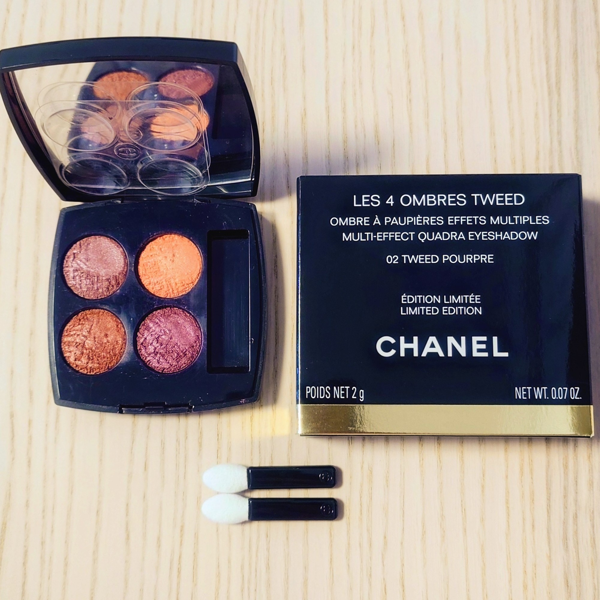 レ キャトル オンブル ツイード 02 ツイード プールプル/CHANEL/アイシャドウパレットを使ったクチコミ（2枚目）