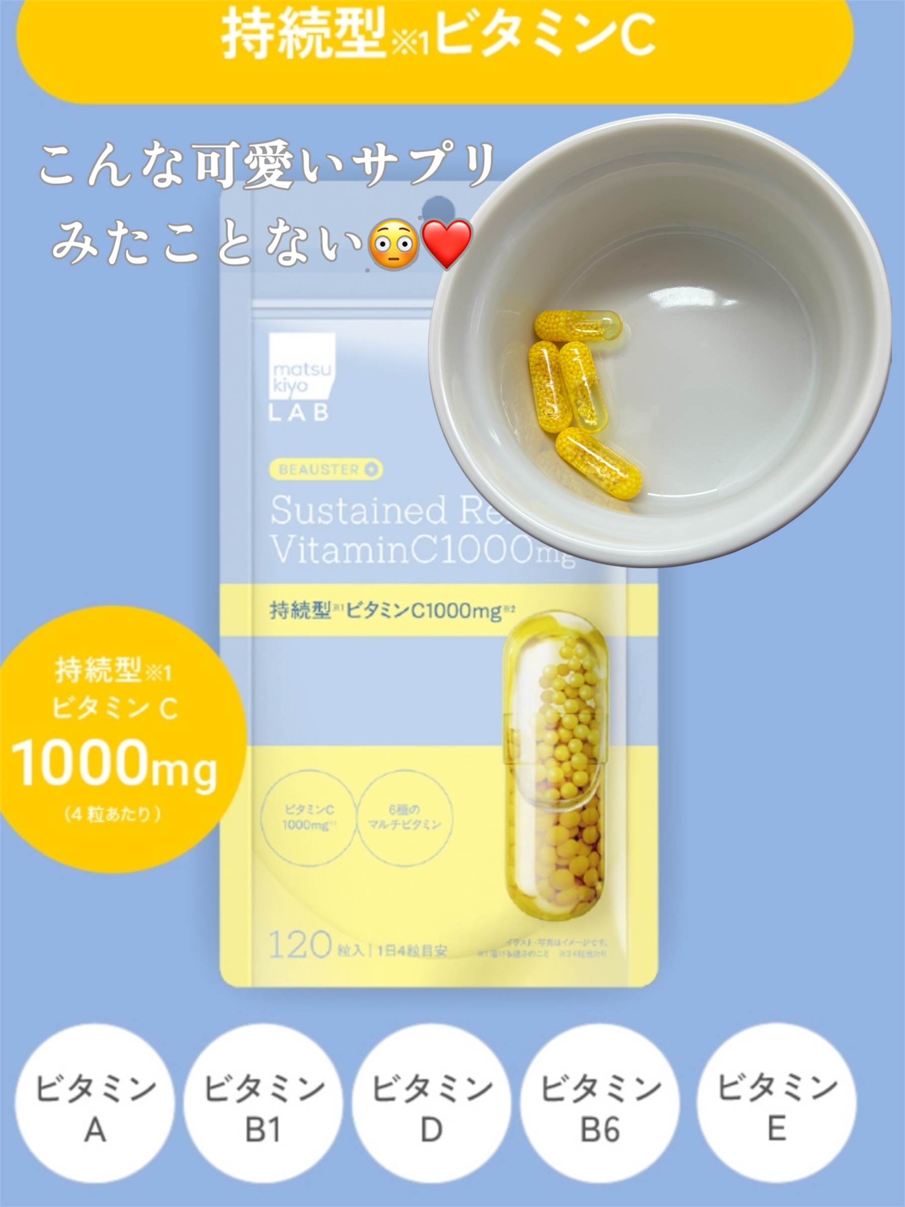 ビュースター 持続型ナイアシンアミド/matsukiyo LAB/美容サプリメントを使ったクチコミ（2枚目）