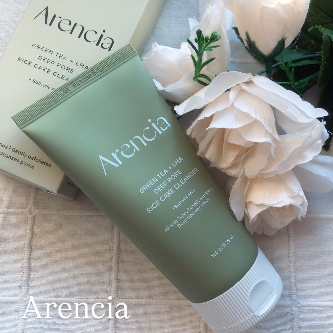 グリーンティー + LHA ディープポア ライスケーキ クレンザー/アレンシア/洗顔フォームを使ったクチコミ(4枚目)