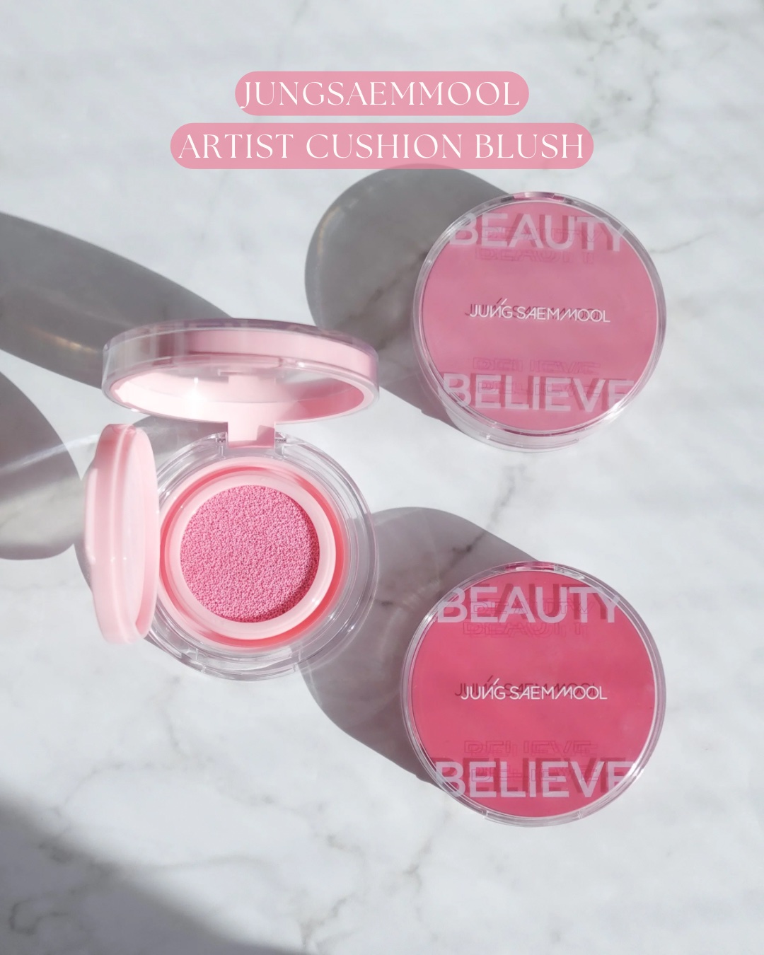 アーティストクッションブラッシュ/JUNG SAEM MOOL/リキッドチークを使ったクチコミ（2枚目）