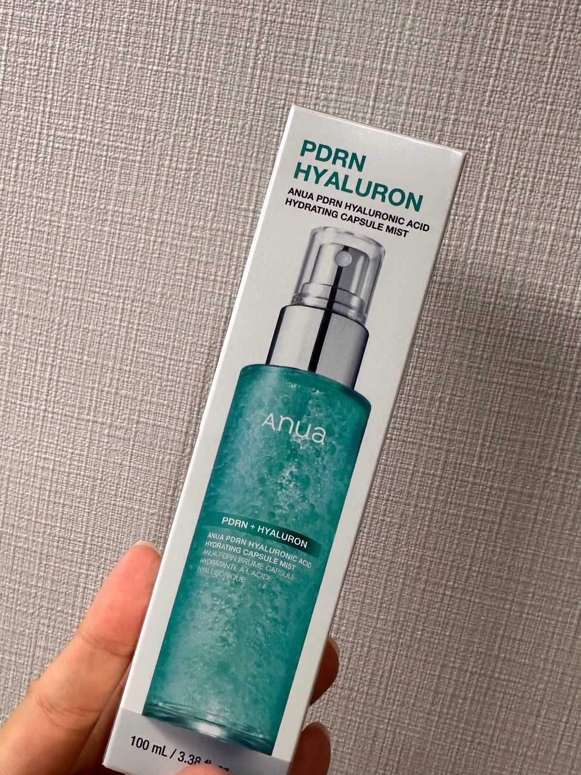 PDRNヒアルロン酸ハイドレイティングミスト/Anua/ミスト状化粧水を使ったクチコミ(2枚目)
