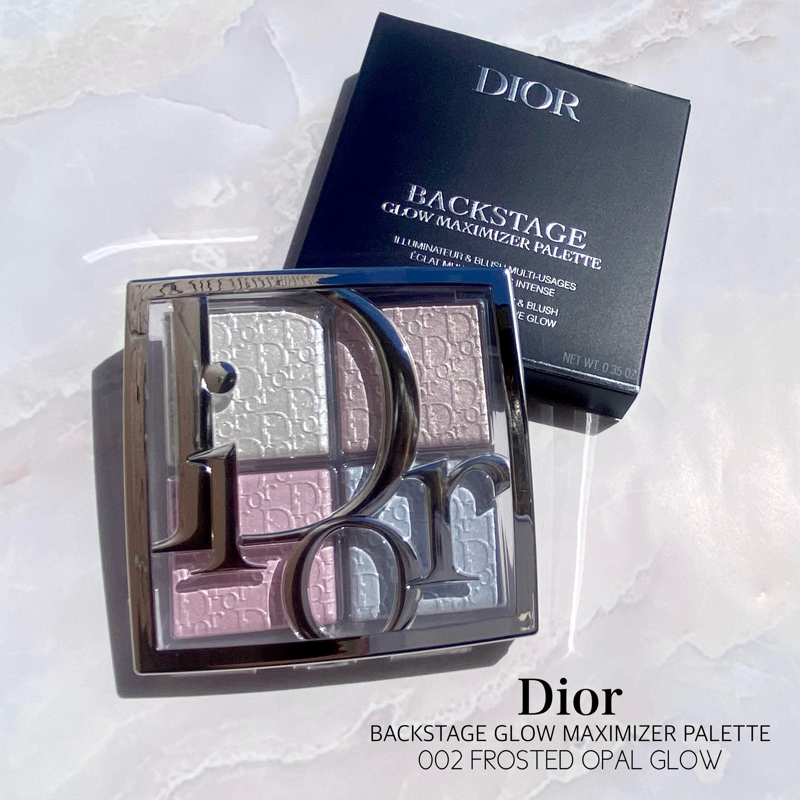 バックステージ グロウ マキシマイザー パレット 002 フロステッド オパール グロウ/Dior/ハイライトを使ったクチコミ（2枚目）