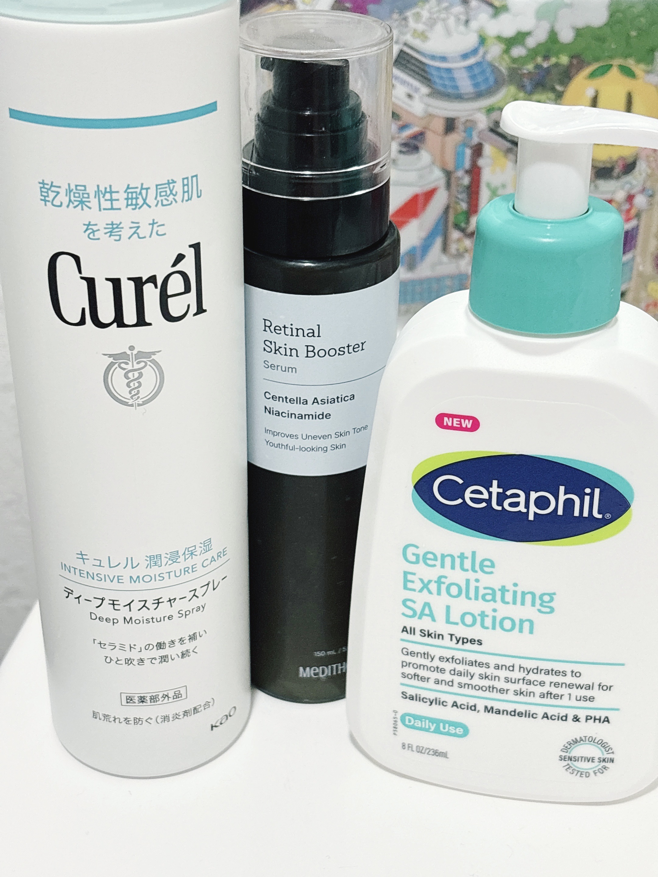 ナイトスキンケア🌙

キュレル
ディープモイスチャースプレー 
MEDITHERAPY
レチナールスキンブースターセラム15mL
セタフィル　
ジェントルSAローション
#提供 もあり

#ミスト化粧水 
#敏感肌 
#乾燥肌 
#保湿 