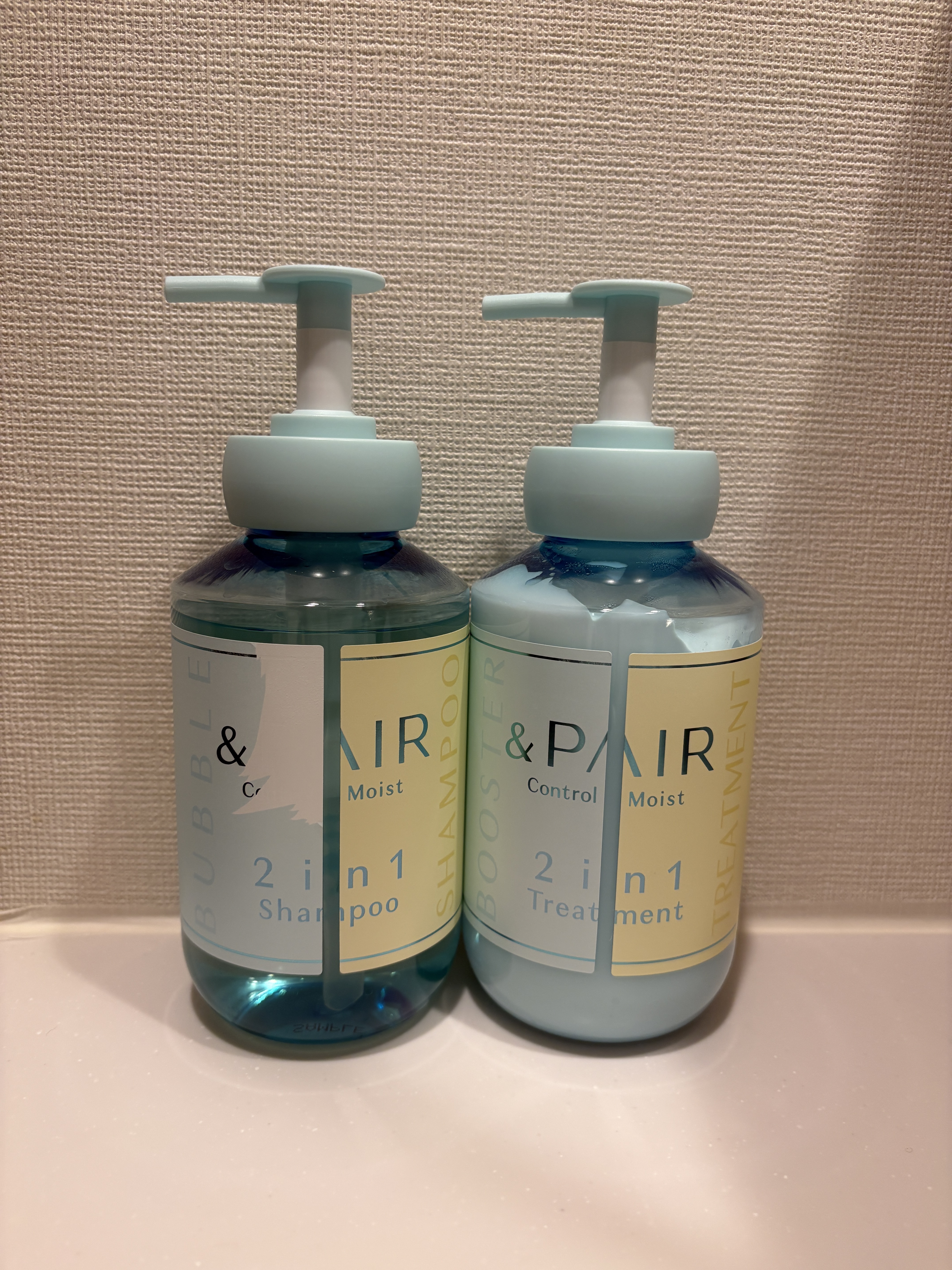 アンドペア コントロール モイスト 2in1 シャンプー＆ヘアトリートメント/&PAIR/市販シャンプーを使ったクチコミ（1枚目）