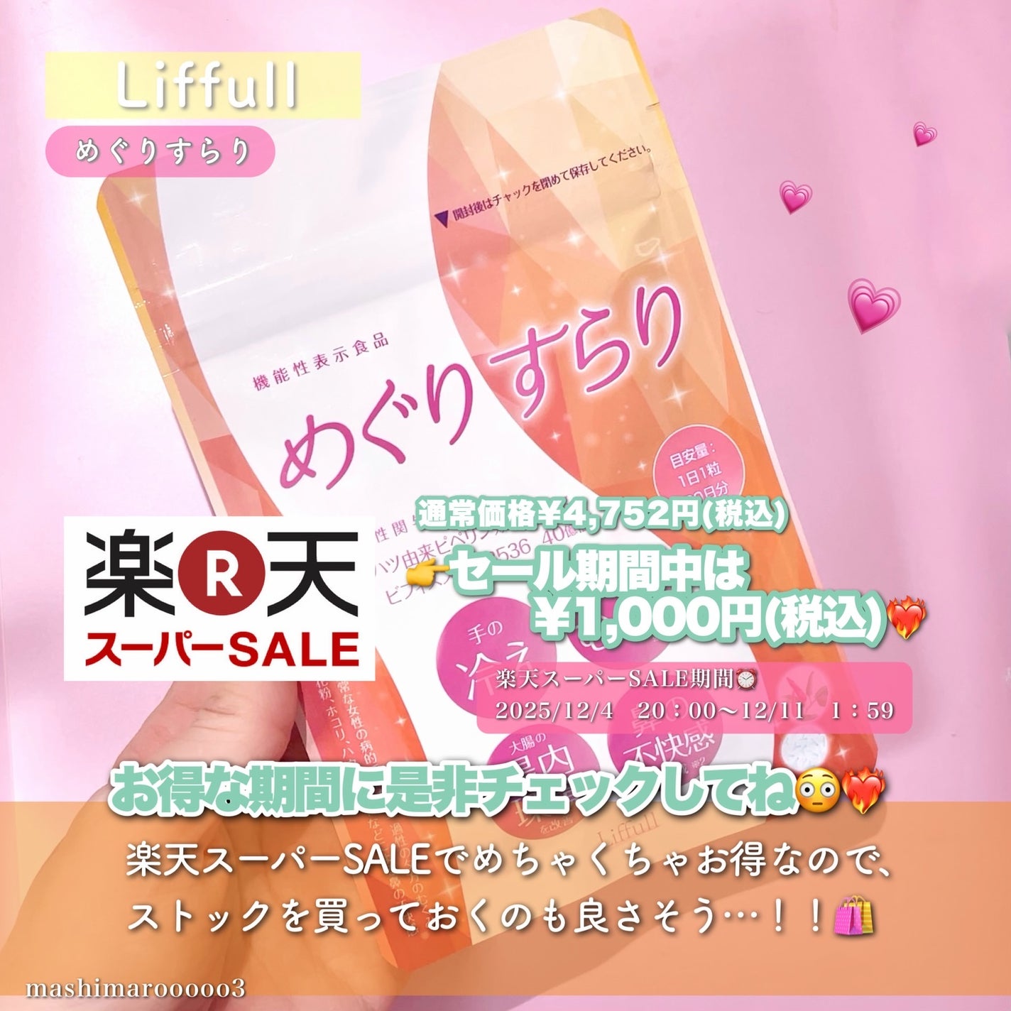 めぐりすらり/河野メリクロン/健康サプリメントを使ったクチコミ(4枚目)