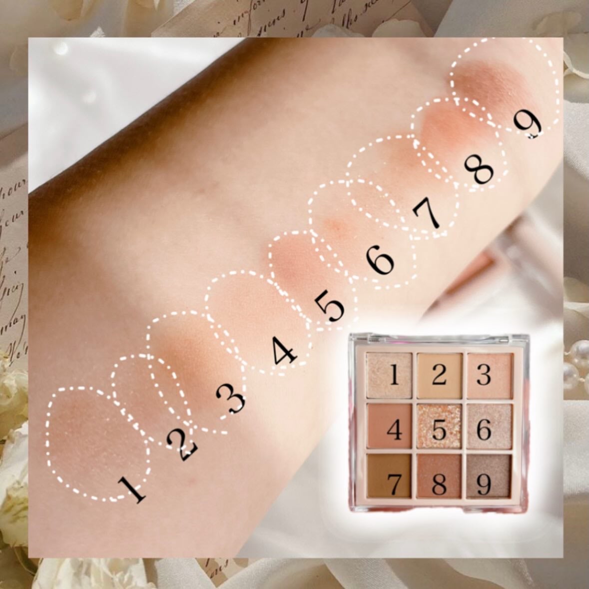 KEYBO FALL IN LOVE SHADOW PALETTE/keybo/アイシャドウパレットを使ったクチコミ(2枚目)