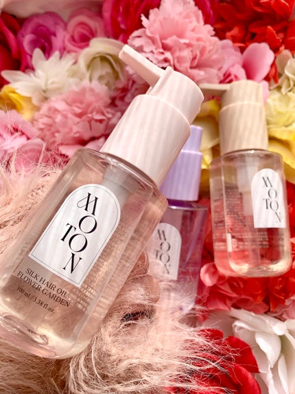 MOTON シルクヘアオイル フラワーガーデン/MOTON/ヘアオイルを使ったクチコミ(4枚目)