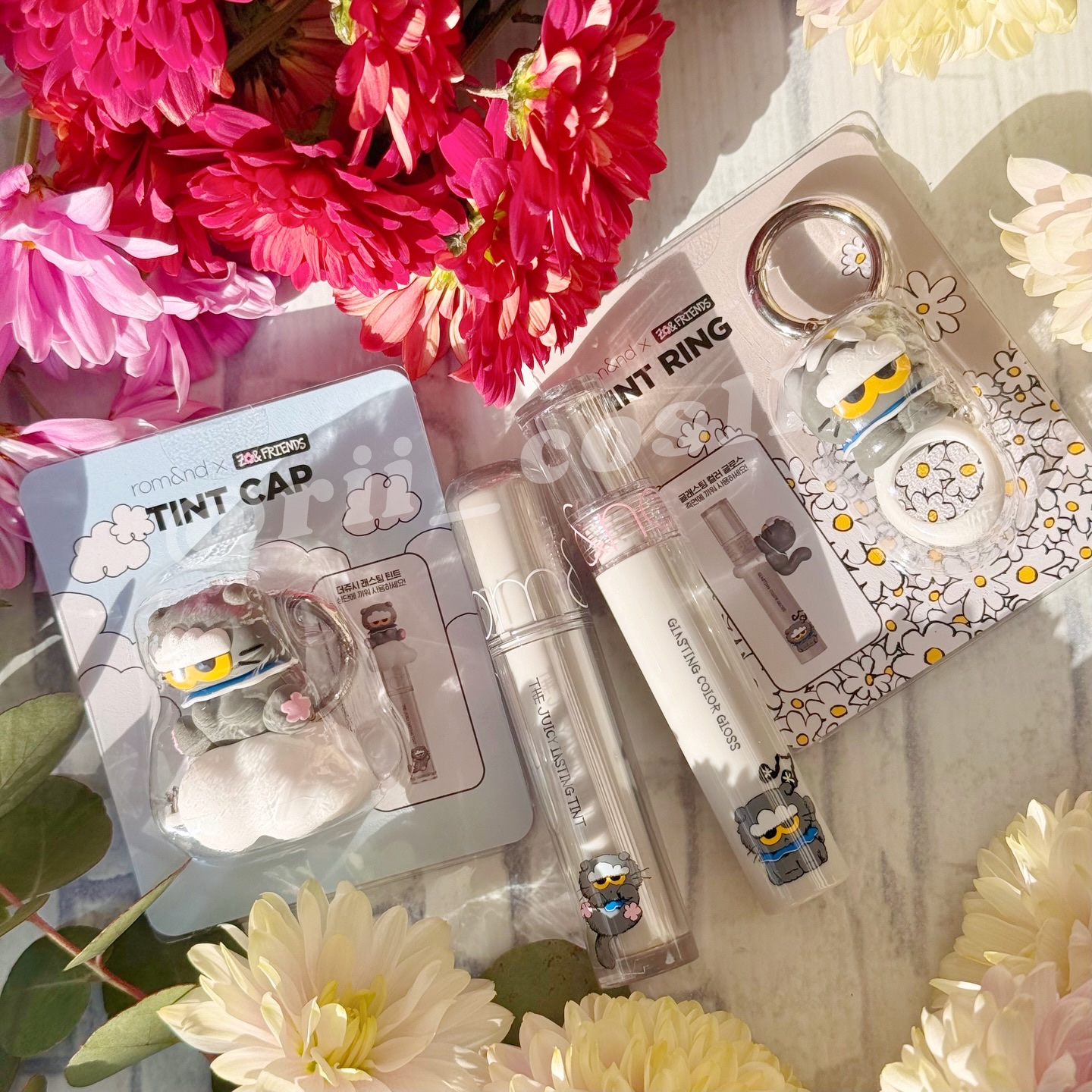 ザ ジューシーラスティングティント 36 キトゥンライチ(ステッカー付き)/rom&nd/リップティントを使ったクチコミ（3枚目）