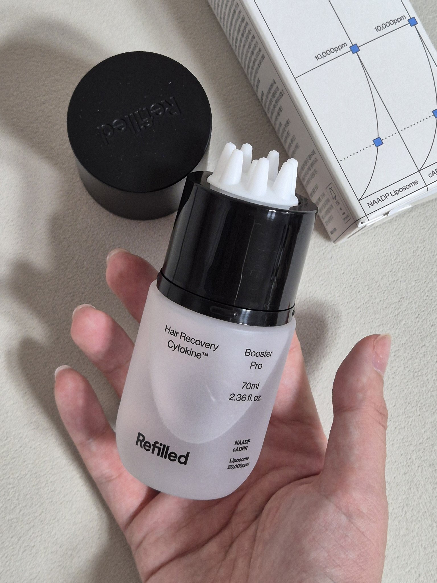 サイトカイン ブースター/Refilled/頭皮ローションを使ったクチコミ（2枚目）