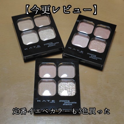 ケイト ポッピングシルエットシャドウ/KATE/アイシャドウパレットを使ったクチコミ(1枚目)