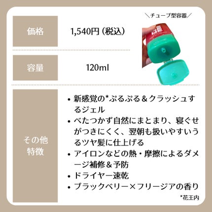 MEMEME クラッシュジェルトリートメント/MEMEME/アウトバストリートメントを使ったクチコミ(2枚目)