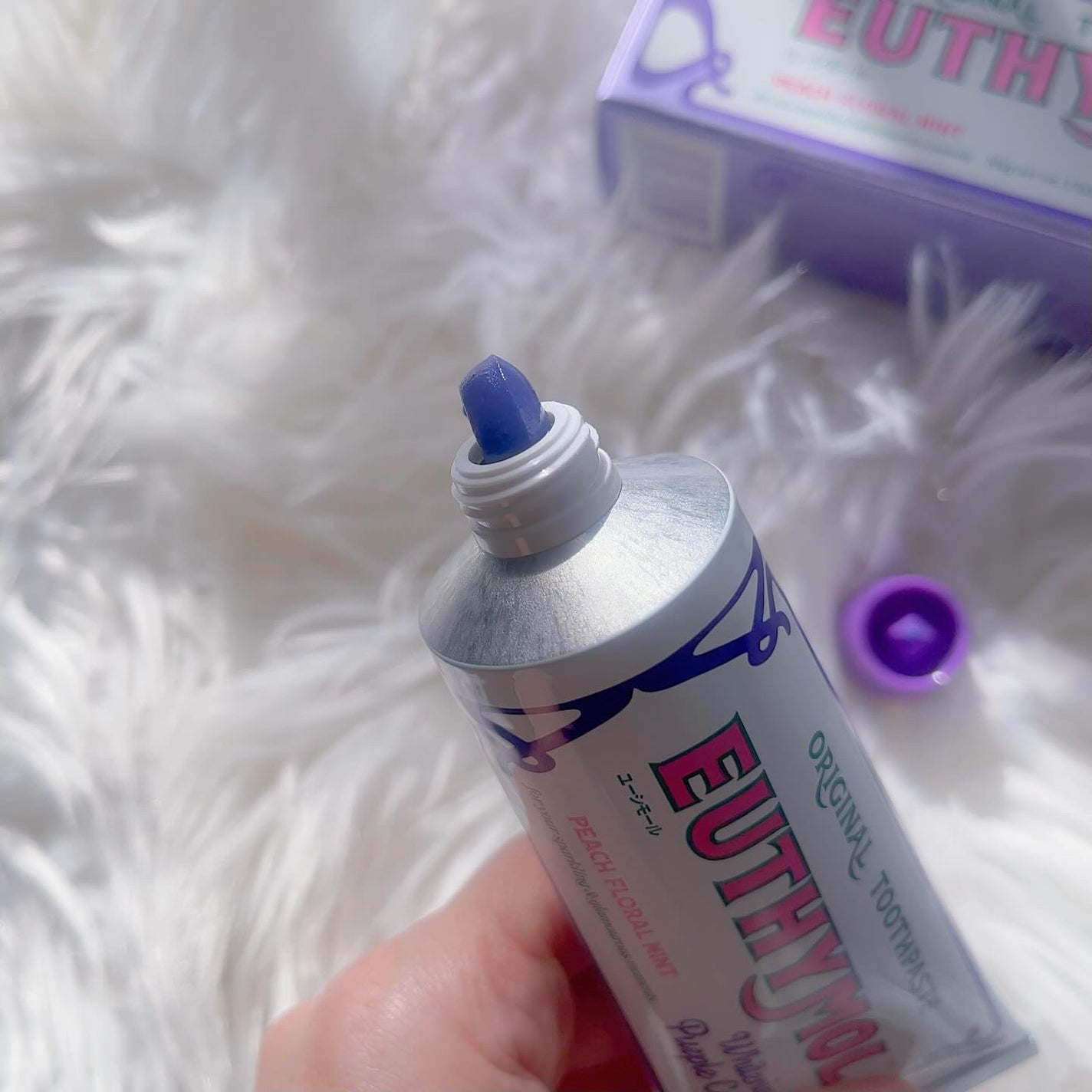 ホワイトパープル歯みがき ピーチフローラルミントの香り/EUTHYMOL/歯磨き粉を使ったクチコミ(4枚目)