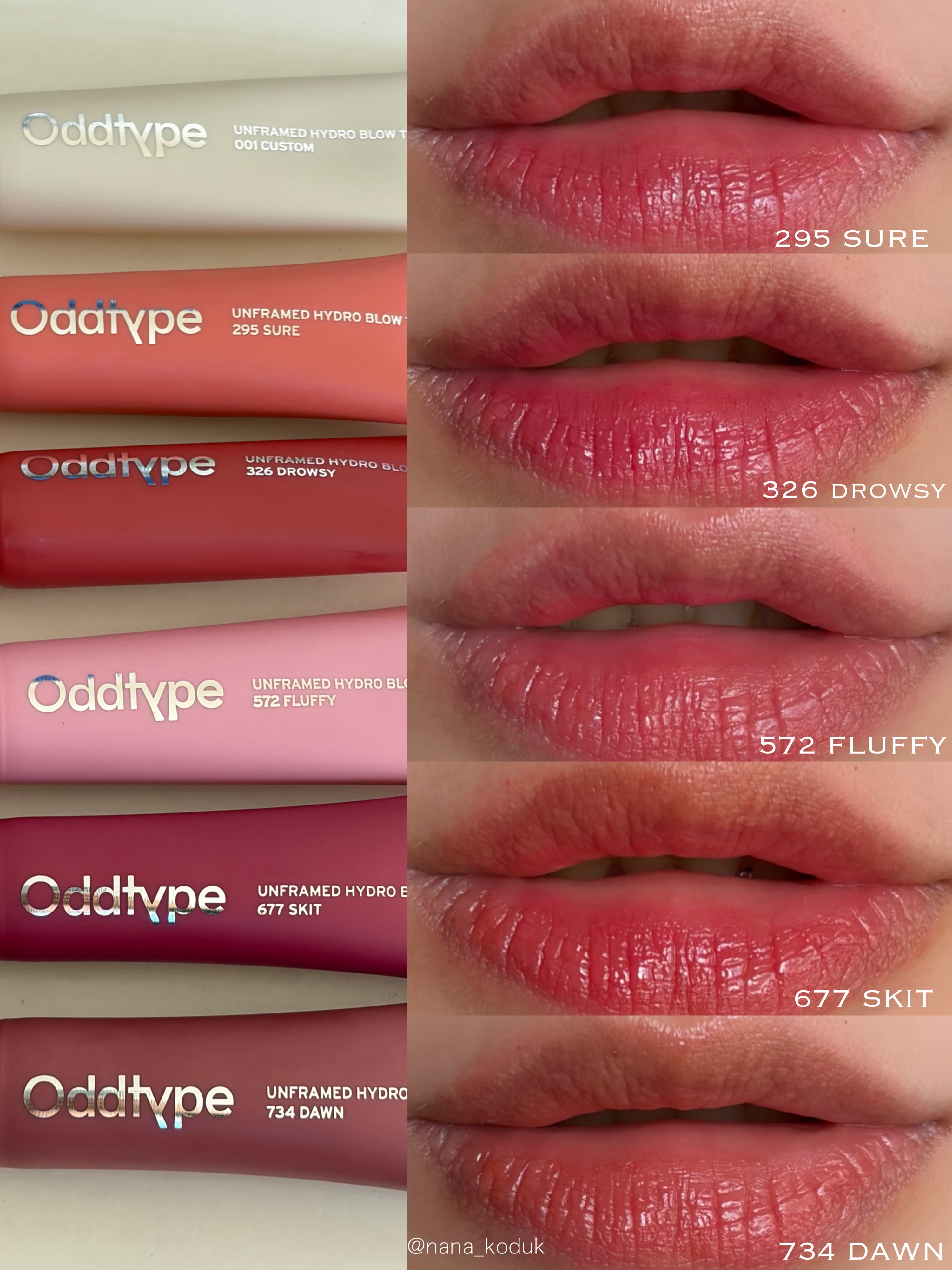 アンフレームドハイドロブロウティント/Oddtype/リップティントを使ったクチコミ（1枚目）