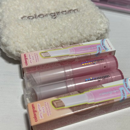 カラーグラム ぷるんジェリービームスティック/Colorgram/グリッターを使ったクチコミ(1枚目)