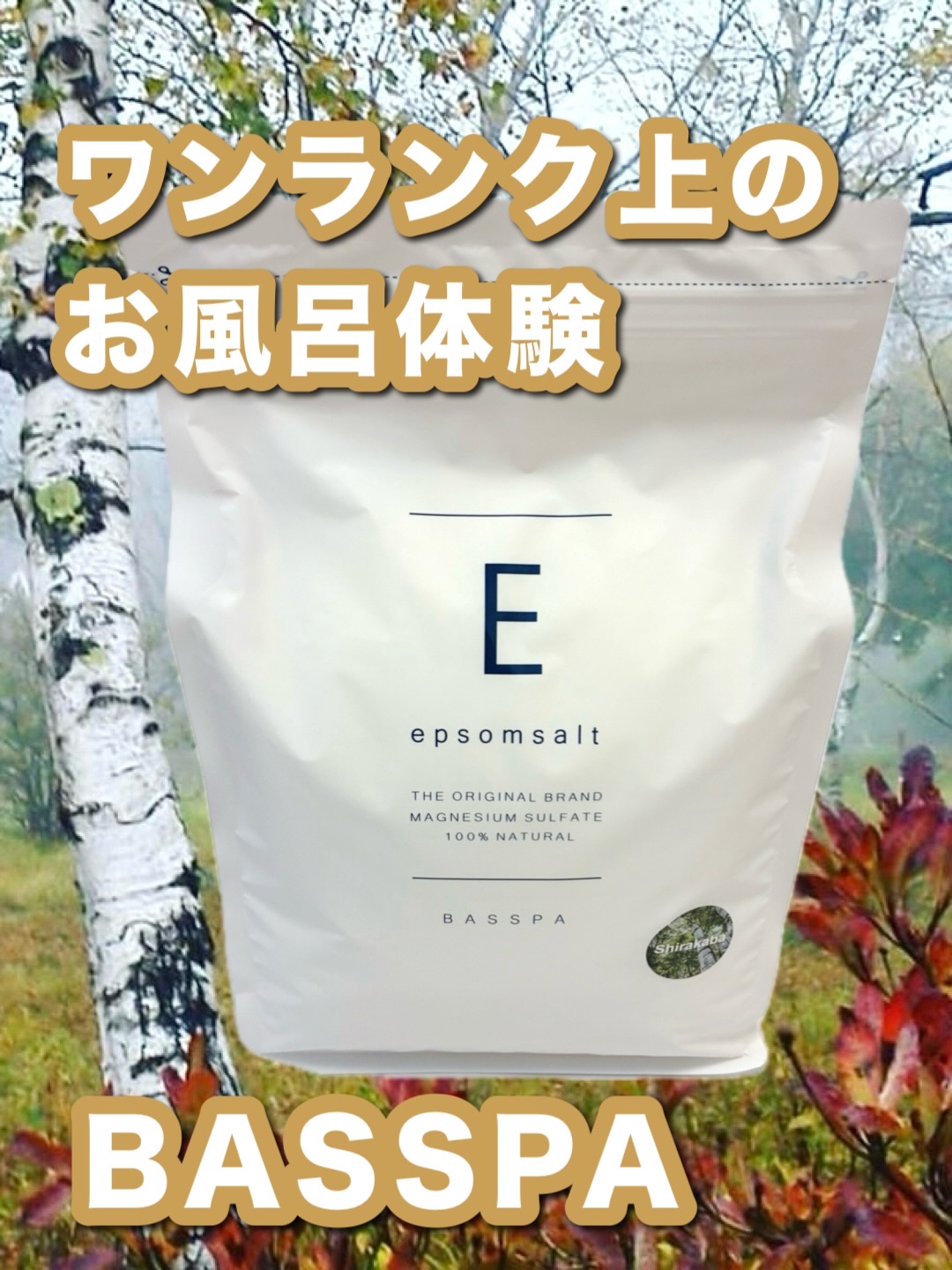 BASSPAエプソムソルト白樺/BASSPA/無機塩系入浴剤を使ったクチコミ（1枚目）