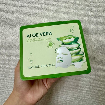 マイルド&モイスチャーアロエデイリーシートマスク/ネイチャーリパブリック/シートマスク・パックを使ったクチコミ(1枚目)