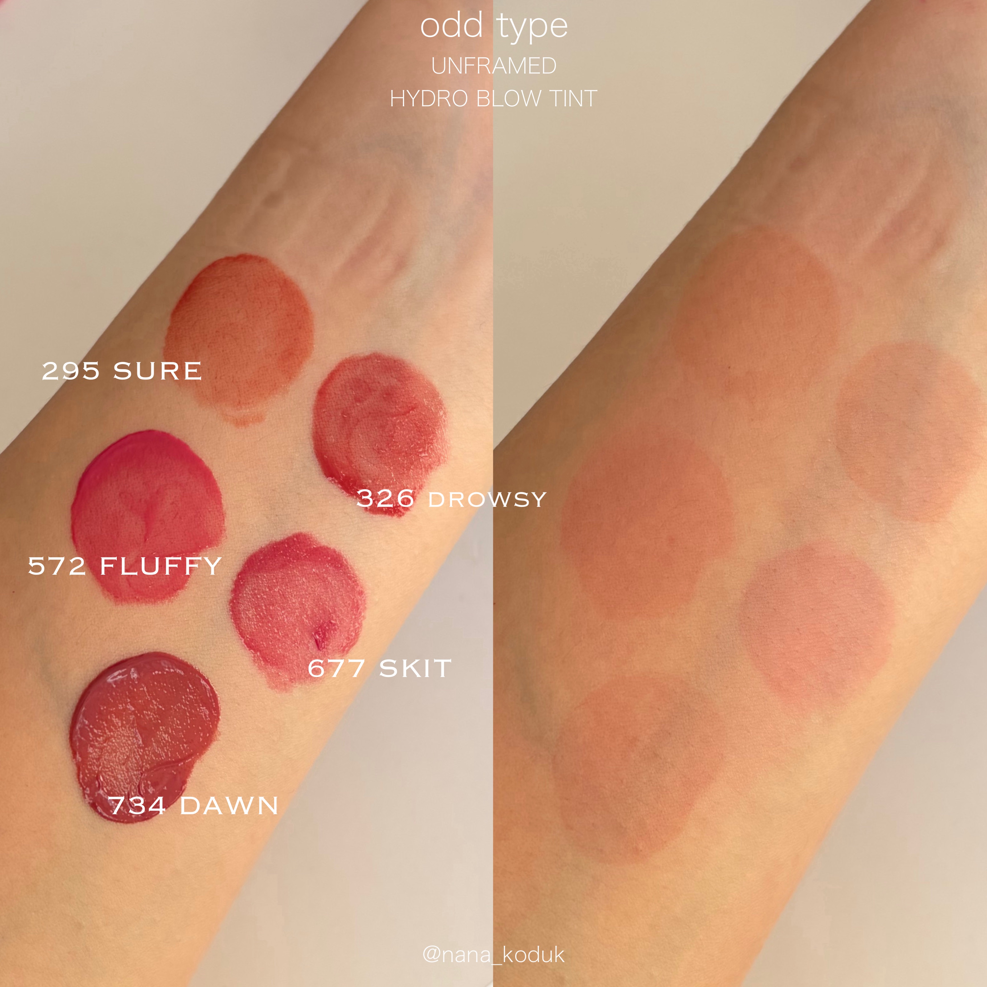 アンフレームドハイドロブロウティント/Oddtype/リップティントを使ったクチコミ（2枚目）