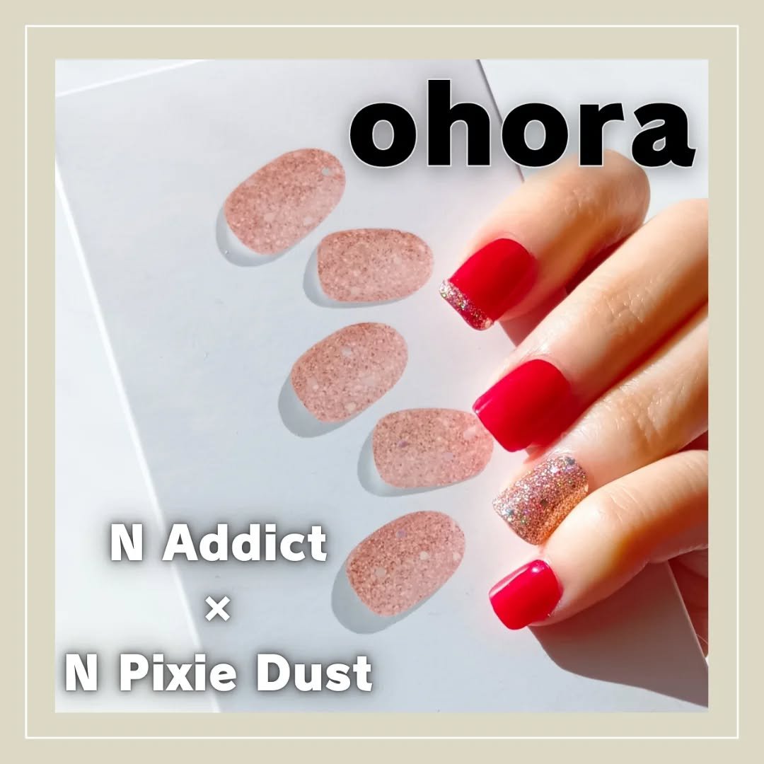 セミキュアジェルネイル（ハンド）/ohora/ネイルシールを使ったクチコミ（1枚目）