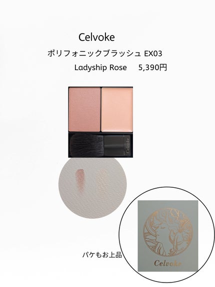 セルヴォーク ポリフォニックブラッシュ/Celvoke/パウダーチークを使ったクチコミ(1枚目)